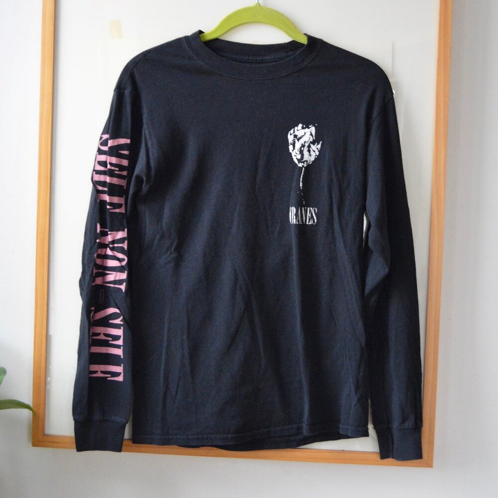 Rare Boot Boyz Biz Deadstock Cranes Long Sleeve Black T-Shirt Size Small